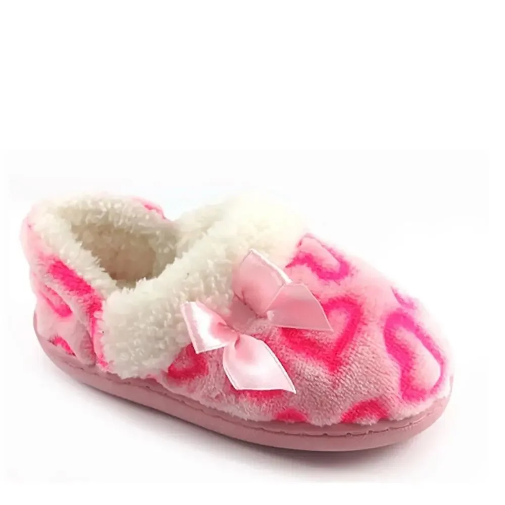 Wonder Nation | Pink Heart Print Slippers Size 5 (Baby)